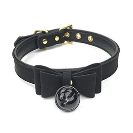 Destiny Love Bell Choker Collar Necklace Lolita Bow Collar Cat Kitty Velvet Necklace with Box for Women and Men (C4)