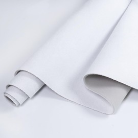 SBWLKJ Suede Headliner Fabric with 1/9" Foam Backing 98"×60" Car Headliner Upholstery Fabric for Automotive RV Boat Home Interior Replacement Repair 60" Wide, White