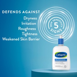 Face Wash by CETAPHIL, Daily Facial Cleanser for Sensitive, Combination to Oily Skin, NEW 4 oz 3 Pack, Gentle Foaming, Soap Free, Hypoallergenic