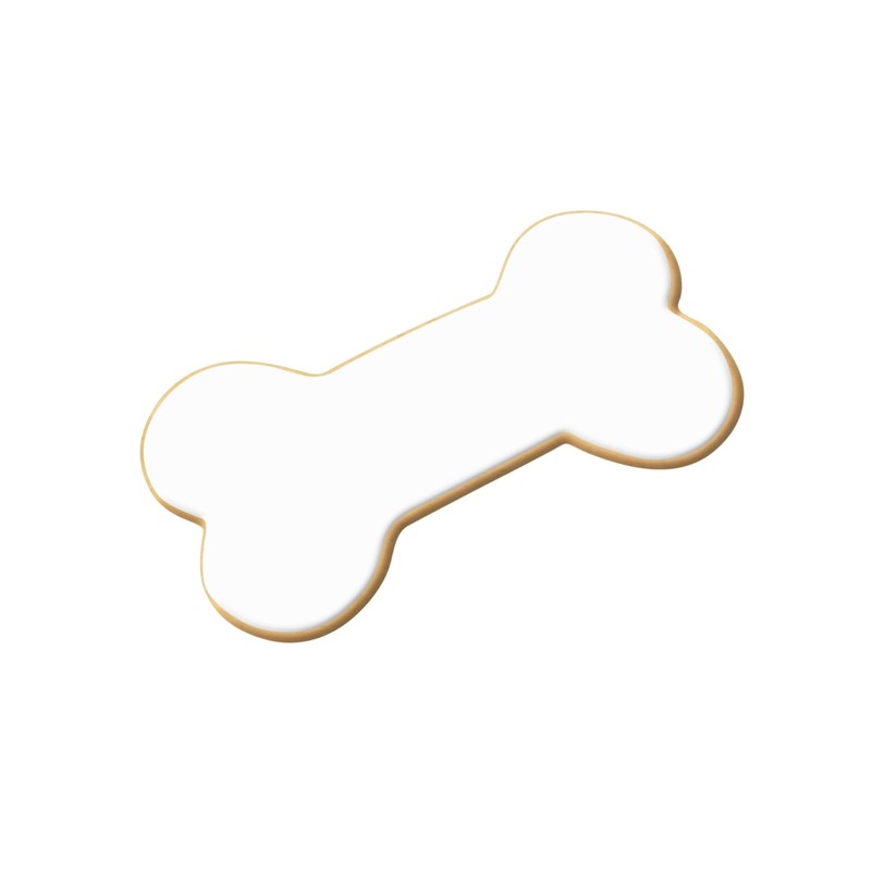 Dog Bone Cookie Cutter 2 in B1621 - Foose Cookie