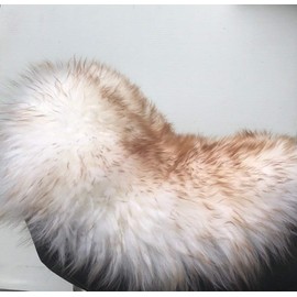 Alaska Leather X-Large Sheepskin Buttpad® - Motorcycle Seat Pad (Long Hair Dusk)