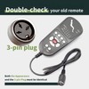 ALLCSM 3 Pin Replacement Massage Function Remote Handset Controller for