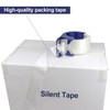 BOMEI PACK Packing Tape with Blue Dispenser Clear Packaging Tape