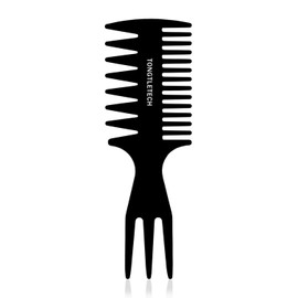 Texturkamm - Herrenhaarkamm mit breiten Zähnen, Stylingkämme für Damen und Herren, Ölkopf, Haarkämme, Entwirrung, Färbepinsel für Salon und Barbier, Schwarz