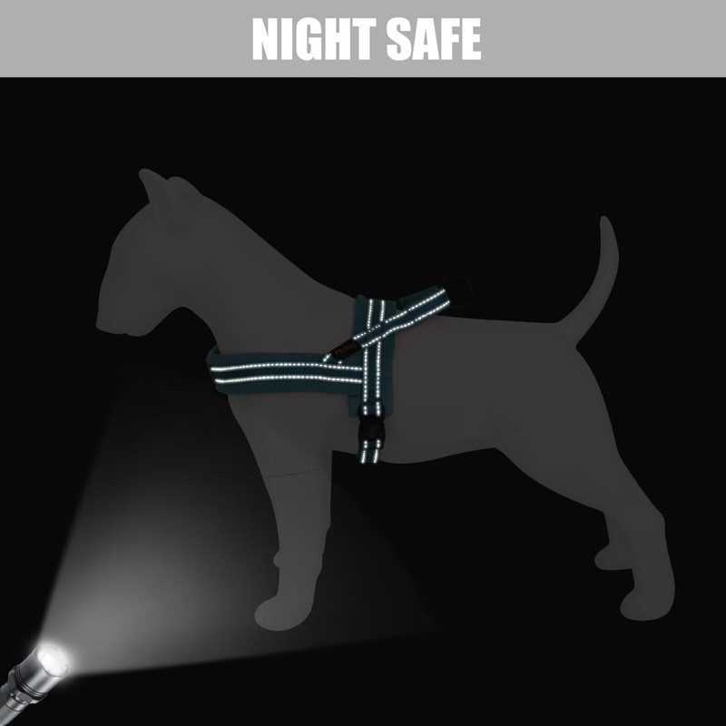Didog Soft Flannel Padded Dog Vest Harness, No Pull/Quick Fit