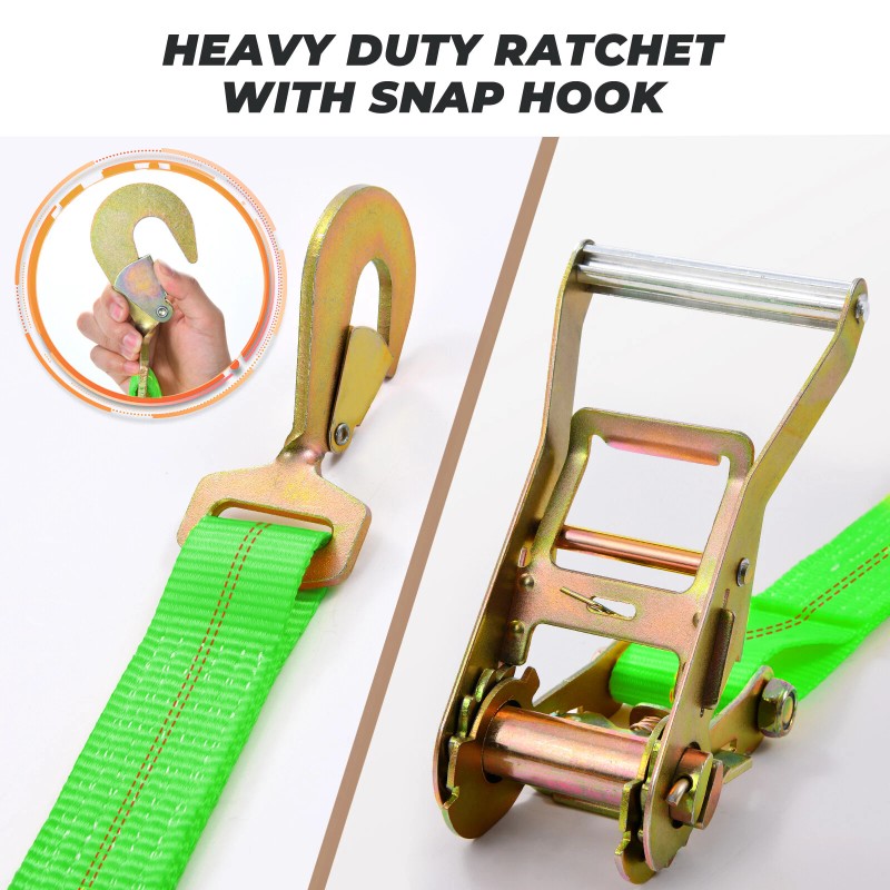 TREKASSY 4 Pack Axle Straps Car Hauler Trailer Tire Tie