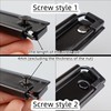 RILOMBAO 6 Pack Black Metal Clipboard Clips 4.72" (12cm) Mountable