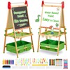 FUNLIO Anti-Warping Kids Art Easel, 3 Height Adjustable for Kids