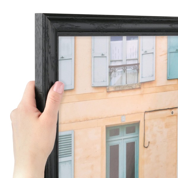 ArtToFrames 28x34 Inch Black Picture Frame, This 1.25 Inch Custom
