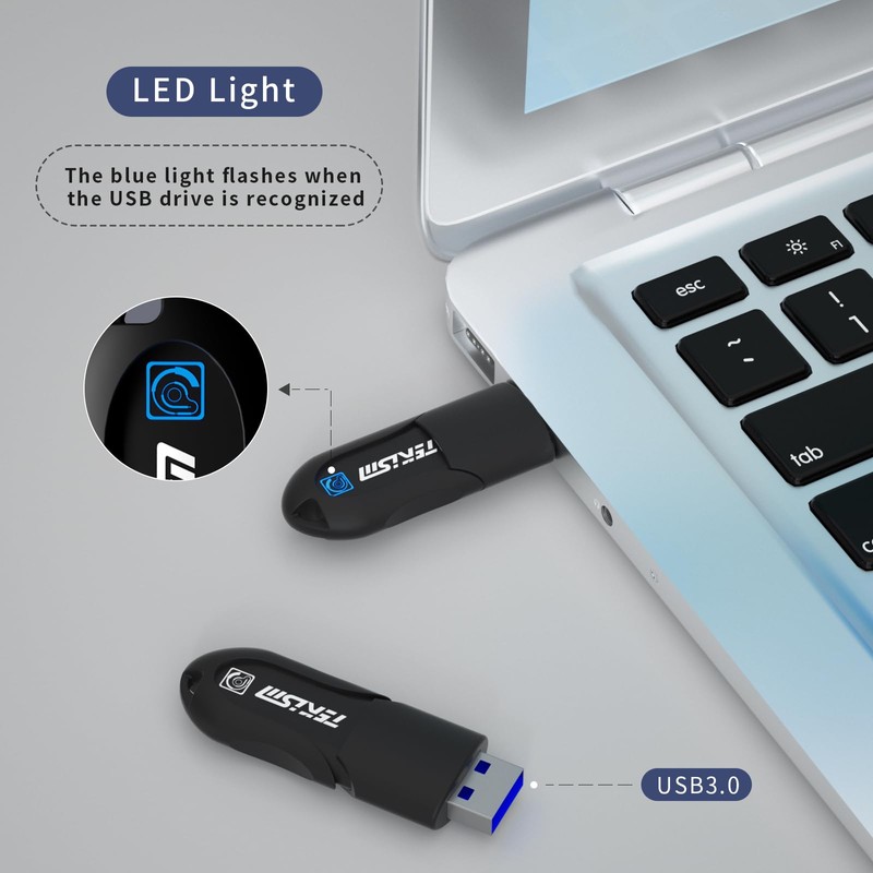 TEKISM - Paquete de 5 unidades USB 3.2 Gen 1