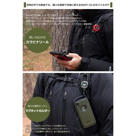 (ROOT CO.) GRAVITY MAGREEL 360 Carabiner Reel with Built-In Magnet