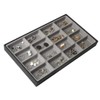 JACKCUBE DESIGN Stackable Synthetic Leather Jewelry Trays Organizer Jewelry Storage
