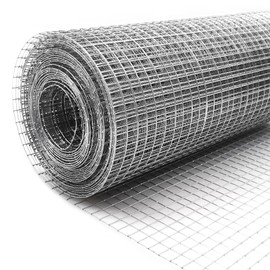 Hardware Cloth 1/4 Inch Galvanized Wire Mesh Roll 8 Inch x 20 ft (23GA) for Garden Plant Welded Metal Wire Fencing Roll, Rabbit Cages Snake Fence (8in-20ft)