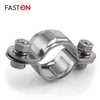 FASTON® Double clamp, single 25 mm stainless steel A2 V2A