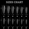 Cycullinyt XXL Round Nail Tips: 12 Sizes 240 PCS Full