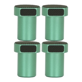 4 Pcs 19mm Bench Dog Green Aluminum Alloy Workbench Peg Brake Stop with Anti Slip Pad for Woodworking