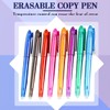Erasable Ballpoint Pen, 8 Pieces, Colourful Rollerball Pens, Erasable Gel