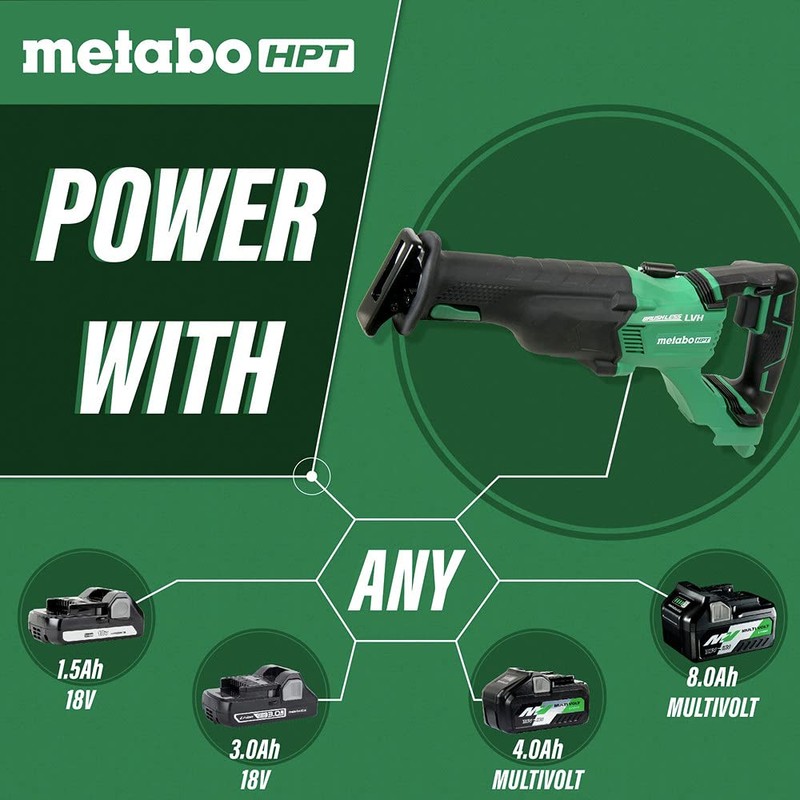 Metabo HPT Cordless Reciprocating Saw | Tool Only | No