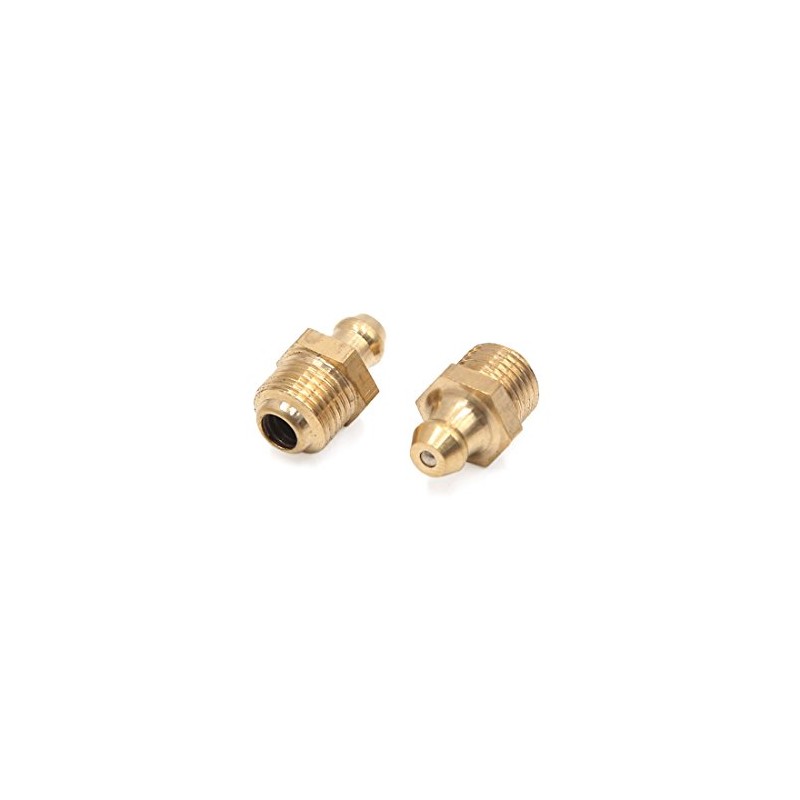 uxcell a17083100ux0253 20Pcs M10 x 1 Thread Brass Straight Grease