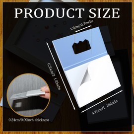 Picture Hangers Adhesive Foamboard Hanger Plastic Sawtooth Adhesive Picture Hanger No Nail Picture Hangers,2.4mm/0.1inch Thick (20)