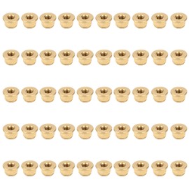 50Pcs Flange Nut Pure Copper Lock AntiSkid AntiLoose Fasteners Set Hardware Tools(M4 )