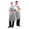Whites Chefs Clothing A275 Poly-Cotton Apron, Black and White Check