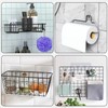 LHSYFBZ 48Pack Shower Caddy Adhesive Hooks Replacement, Shower Shelf Adhesive
