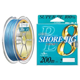 YAMATOYO PE Line PE Shore Jig 8, 656.2 ft (200 m), No. 2.5, 40 lb, Set of 8, 5 Colors