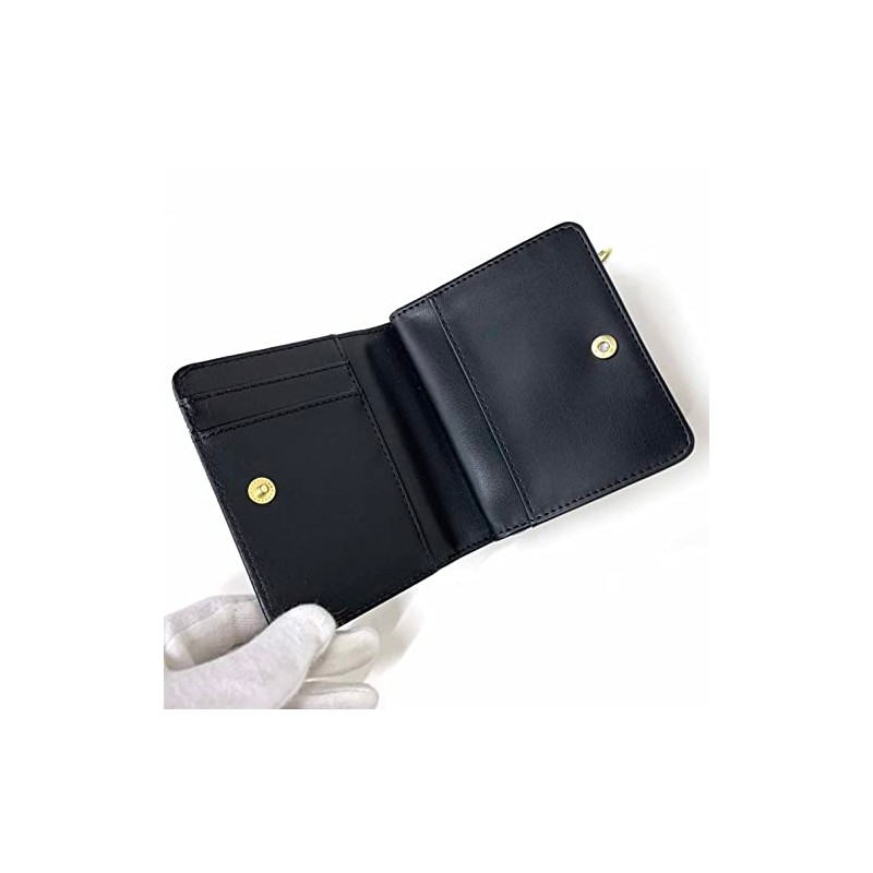 Yamamoto wbc-104 Mary Crown Ribbon Check Round Bifold Wallet, Mini