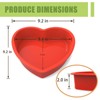 SILIVO Silicone Heart Shaped Cake Pans (2 Pack) - 9