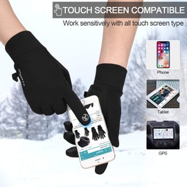 Cevapro Lightweight Gloves Touchscreen Running Gloves Winter Gloves Liner for Running Cycling Working Hiking Driving