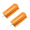 Chanzon 2pcs 100W Wire Wound Aluminum Sheath Resistor 5Ω Ohm
