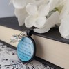 Inspirational Fate Whispers I am the Storm Warrior Quote Necklace