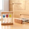 Creative 3-in-1 Wooden Hourglass Timer with 1/3/5 Minute Countdown for