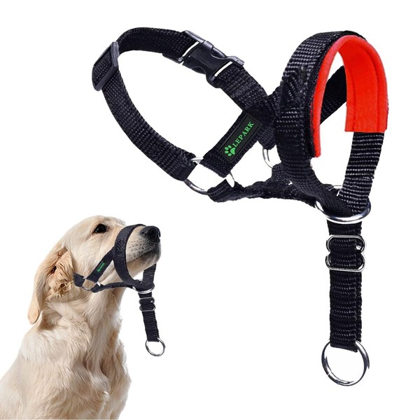 ILEPARK Dog Halter with Seat Belt, Head Harness for Dogs