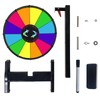 Bejudud 12 Inch Spinning Prize Wheel, 12 Slots Roulette Wheel