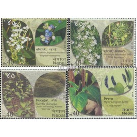 Prophila Collection Nepal 1117-1120 (Complete Edition) Mint NH 2013 Plants (Stamps for Collectors) Plants / Mushrooms