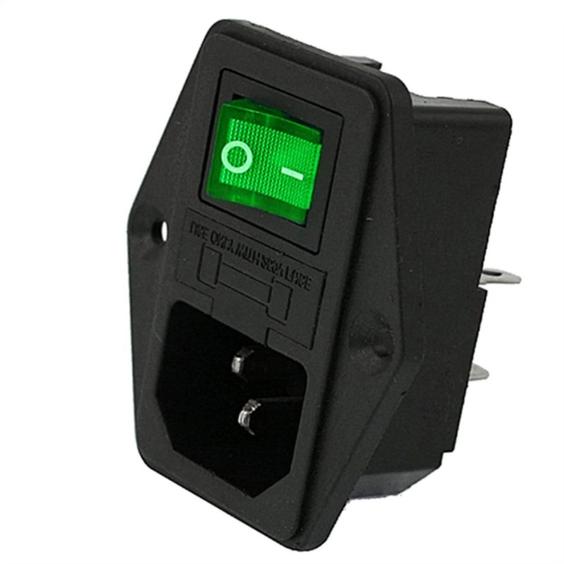 Ganasome 2 Sets IEC320 C14 Inlet Module Power Socket -