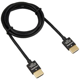 BUFFALO BSHDPS10BK Premium Certified Slim HDMI Cable 1.0m Black