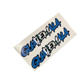 Guatemala Decal Sticker Flag Letters Car Truck SUV (2) Pack 10" Window Laptop Map Vinyl Bumper Guatemalan, Chapin
