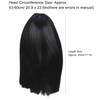 Women Long Straight Hair Full Wig Black Synthetic Wig With