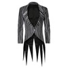 Jack Costume Nightmare Cosplay Stripe Jacket Pants with Bowtie 3XL