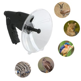 Yearninglife Directional Microphone Parabolic Microphone,Parabolic Monocular 8X Wide Distance Birds Listening Bowl Telescope,100 m with 8x Magnification for Outdoor