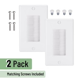 Bates Choice - single brush wall plate
