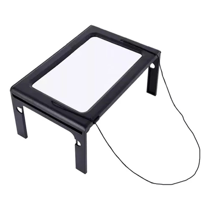 Hands-Free Magnifying Glass with LED Light Foldable 3X Page Magnifier
