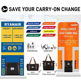 Travel Bag, Women’s Sports Bag, 40 x 20 x 25 cm, Ryanair Hand Luggage, Weekender Bag, Swimming Bag, Waterproof Travel Bag, Duffle Bag, Fitness Bag, Training Bag, for Trips and Gym, travel bag