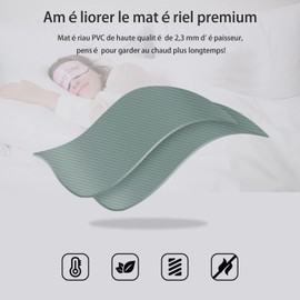 OliviaLiving Warmwasserflasche, 2000 ml, Wärmflasche und kalte Kompresse mit klassischen Streifen, zur Schmerzlinderung bei Kältetherapie, warm