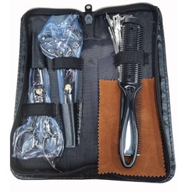 SURFOU Hair Scissors Set 6.7 Inch Hairdressing Scissors Professional Hair Scissors 2 Stainless Steel Sharp Thinning Scissors Precise Haircuts