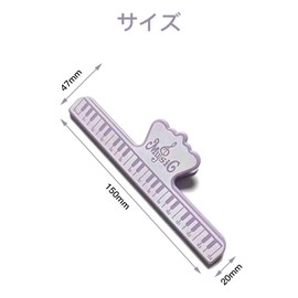 LOYELEY Music Music Clips, Set of 4, Page Stand, Bookmark Stand, Music Note Clip, Page Clip, Plastic, Musical Instrument Parts, Piano, Music Stand, Goods, Guitar Learning Tool, 4 Colors (A)