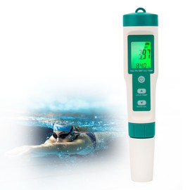 RAINLEOTI PH and TDS Meter, 5-in-1 Digital pH Tester for Water, PH/TDS/EC/ORP/Temp